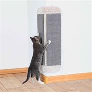 Katzen-Kratzbrett für Zimmerecken, Sisalteppich, 32x60cm, grau/lichtgrau
