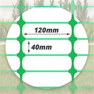 50m VOSS.farming "PowerOFF" Classic Begrenzungszaun, Höhe 100cm - 120x40mm, grün