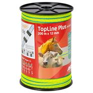 AKO Weidezaunband "TopLine Plus" 200m, 12mm, 4x0,30 TriCond, neongelb-blau