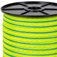 AKO Weidezaunband "TopLine Plus" 200m, 12mm, 4x0,30 TriCond, neongelb-blau