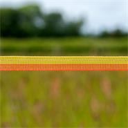 VOSS.farming Elektrozaunband 200m, 20mm, 5x0,16 Niro, gelb-orange