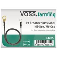 VOSS.farming Erdanschlußkabel Elektrozaun, 50cm, mit Öse / Öse