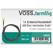 VOSS.farming Erdanschlußkabel, 150cm, mit Öse & verzinnten Kabelende