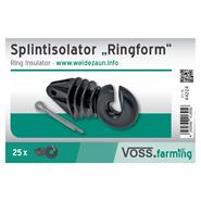 VOSS.farming Set: 40x Winkelstahlpfähle 165cm + 200x Ringisolatoren mit Splint
