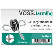 3x VOSS.farming Torgriffisolator, rund, drehbar, metrisches Gewinde