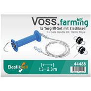 VOSS.farming Torgriff-Set für Kleintore, Elastikseil, 1,3m/ 2,3m, "weidezaun"