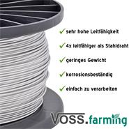 VOSS.farming - Aluminiumdraht, Alu-Draht 400 m / 1,8 mm