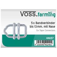 5x VOSS.farming Elektrozaun Band-Verbinder bis 13mm (mit Nase)