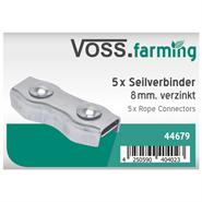 5x  VOSS.farming Elektrozaun Verbinder für Seile, 8mm, verzinkt