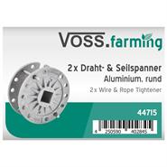 2x VOSS.farming Elektrozaun Draht- und Seilspanner, rund