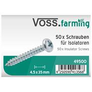 50x VOSS.farming Isolatorenschrauben, verzinkt, 4,5 x 35mm