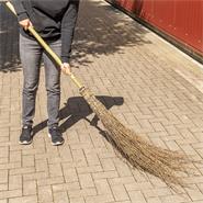 VOSS.farming Stiel für Bambusbesen 120cm, stabiler Bambusstiel für Reisigbesen