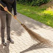 VOSS.farming Stiel für Bambusbesen 120cm, stabiler Bambusstiel für Reisigbesen