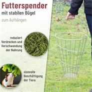 Futterkorb für Geflügel, Kaninchen, Meerschweinchen 40cm, Ø 30cm