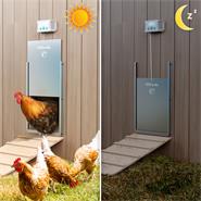 SET VOSS.farming Poultry Kit - automatische Hühnertür, Hühnerklappe 430 x 400mm