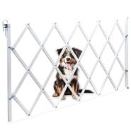 Ziehharmonika-Absperrgitter für Hunde "Stop Fix", Türgitter für Hunde, ausziehbar ca. 60-110cm, weiß