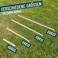 25x VOSS.garden Holzpfahl Buche 150cm, Zaunpfahl, Pflanzpfahl, 2,7 x 2,7cm
