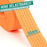 Spanngurt mit Ratsche + 2 Haken, 6-12m, 50mm, 4000kg, 2-tlg.