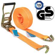 Spanngurt mit Ratsche + 2 Haken, 6-12m, 50mm, 4000kg, 2-tlg.