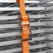 Spanngurt mit Ratsche + 2 Haken, 6-12m, 50mm, 4000kg, 2-tlg.