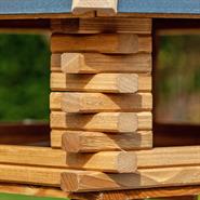 VOSS.garden "Tofta" - hochwertiges Vogelhaus aus Holz mit Metalldach