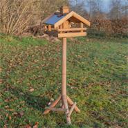 VOSS.garden "Grota" - hochwertiges Vogelhaus aus Holz, inkl. Ständer