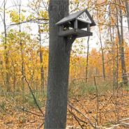 VOSS.garden „Morby“ - hochwertiges Vogelhaus zur Wandmontage, schwarz/weiß