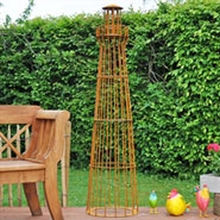 VOSS.garden Leuchtturm 180cm, Edelrost-Design