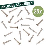 10x VOSS.garden Pfostenkappe 90 x 90mm, Edelstahl Schutzkappe für Holzpfähle, inkl. Schrauben