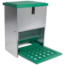 FEED-O-MATIC Geflügelfutterautomat mit Trittplatte, verzinkt, 12kg