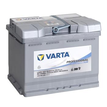 VARTA PROFESSIONAL Versorgungsbatterie, AGM Akku 12V/ 60Ah
