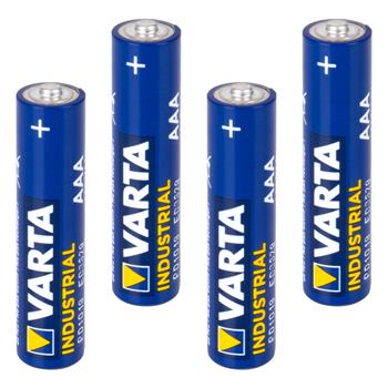 4x "Varta Industrial" 1,5V Batterie, Typ AAA