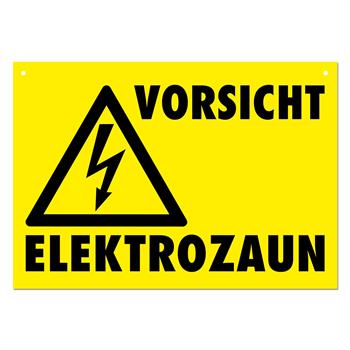 5x Warnschilder "VORSICHT ELEKTROZAUN"