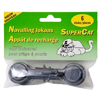 6x Ersatzköder Super Cat für Mausefallen