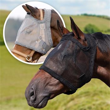 QHP Pferde und Pony Fliegenmaske ohne Ohren