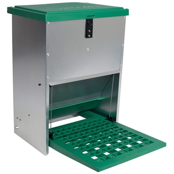 FEED-O-MATIC Geflügelfutterautomat mit Trittplatte, verzinkt, 12kg