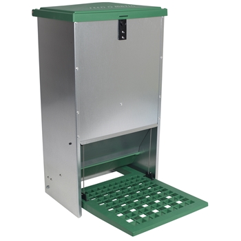 FEED-O-MATIC Geflügelfutterautomat mit Trittplatte, verzinkt, 20kg